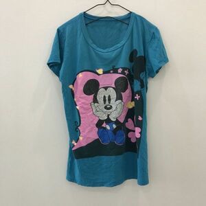 EI1370 詳細不明 ビンテージ ミッキーマウス Tシャツ ブルー