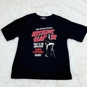 【希少】HYSTERIC GLAMOUR　ヒステリックグラマー　Tシャツ　メンズ　Mサイズ　ブラック　パンクバンド　ヒスガール　ゆったりサイズ