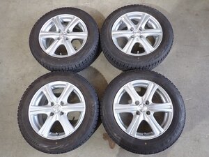 YS14389【送料無料175/65R15】フィット インサイトなどに 2021年製 BS 中古スタッドレス ●15×6J 100/4H ET53●1円スタート