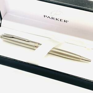 1円～★【美品】PARKERパーカー　ボールペン　ソネット　ステンレススチールOTBP　筆記確認済み　Y2405-537