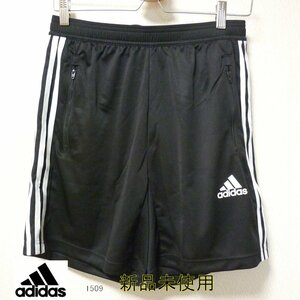 大きいサイズ◆新品未使用◆送料無料◆(XO)(メンズ2XL)アディダス adidas 黒/ブラック ジップ付きポケットハーフパンツ/ショートパンツ