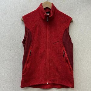 パタゴニア 25152F5 R2 FLEESE VEST スタンドカラー ジップアップ フリース ベスト S 赤 / レッド