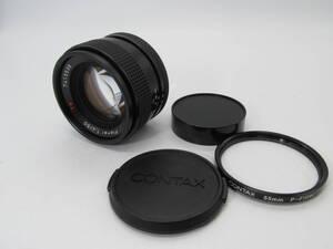  CONTAX　Carl Zeiss　Planar 1.4/50 T＊ レンズキャップ・ レンズフィルター付　中古品　コンタック　カールツァイス レンズ