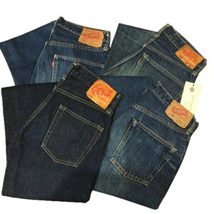 【1円スタート】DENIME ドゥニーム 【men1340D】 デニムパンツ ジーンズ 4本まとめ売り 旧DENIME 現行 オリゾンティ期 インディゴ 中古 AG