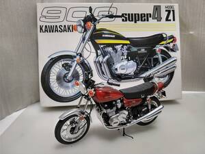 組立済 ①アオシマ1/12 【カワサキ 750RS ZⅡ 】と未組立品 ②アオシマ1/12 【カワサキ900　SUPERー4　Z1】の2点 素人作成品 バイク