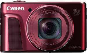 Canon デジタルカメラ PowerShot SX720 HS レッド 光学40倍ズーム PSSX720H(中古品)