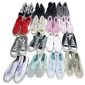 1円 16足 スニーカー シューズ CONVERSE VANS PUMA スウェード ALLSTAR まとめ売り アメリカ 買付 卸 古着 ビンテージ ST092803