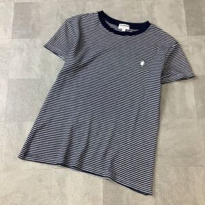 Gymphlex ジムフレックス ボーダー 半袖 tシャツ レディース サイズ 12 ネイビー