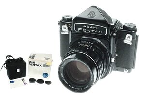 アサヒ ペンタックス PENTAX 6×7 + Super-Multi-Coated TAKUMAR 1:2.4 105mm レンズ 中判 フィルムカメラ バケペン 67 動作確認済 6116kfy