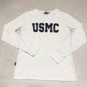 AVIREX PX USMC ロンT 長袖Tシャツ Tシャツ 長袖 白 ホワイト M アヴィレックス 