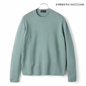 ◆【roberto collina(ロベルトコリーナ)/秋冬/エクストラファインメリノウールクルーネックソリッドニット(RM07201)】[rbc2360052-48]