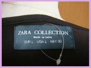 ★ZARA/ザラ・メタルが素敵なノースリーブトップスＬ★茶