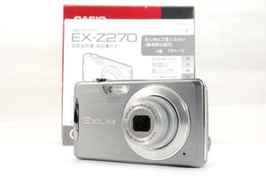動作品 カシオ CASIO EXILIM EX-Z270 エクシリム コンパクトデジタルカメラ 箱 取説付 管MM0104