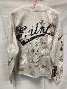 SAINT MICHAEL×DENIM TEARS パーカー セントマイケル デニムティアーズ M フーディ スウェット 中古 ■ ホワイト ■ サイズ M JZ