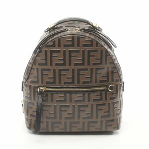 フェンディ ズッカ ブランドオフ FENDI レザー リュックサック バックパック PVC 中古 レディース