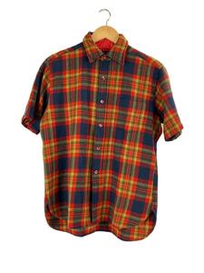 PENDLETON◆60s/半袖シャツ/L/ウール/RED/チェック