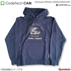 Codetech コードテック Volkswagen ORIGINAL HOODED SWEATSHIRT TYPE3 VARIANT ネイビー Sサイズ CO-KVW-3356NA