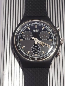 超レア 未使用 スウォッチ クロノグラフ 初期 ツートーンダイアル 腕時計 SWATCH Chrono SCB100 Black Friday Two Tone Black Dial 1990年