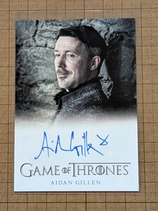 エイダン・ギレン（ピーター・ベイリッシュ役）【2023 RITTENHOUSE GAME OF THRONES ART & IMAGES】直書きサインカード