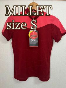 MILLET ミレー 半袖Tシャツ ジップアップ スポーツ レディース S