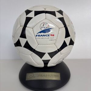 1998 フランス　ワールドカップ　サッカーボール　5号球　記念品　サッカー　ビンテージ　レトロ　コレクター ジダン　アディダス