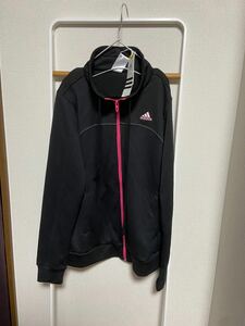 アディダス adidas ジャージ ジップアップ ブラック