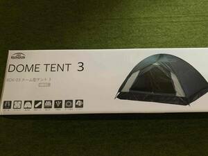 新品　BUNDOK バンドック　ドームテント3　BDK-03　ドーム型テント　キャンプ用品　アウトドア　2人用　3人用　家族用　コンパクトテント
