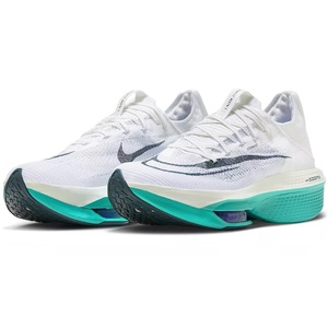 ☆NIKE AIR ZOOM ALPHAFLY NEXT% 2 白/濃緑/青緑 27.0cm ナイキ エア ズーム アルファフライ ネクスト％ 2 厚底 DN3555-100