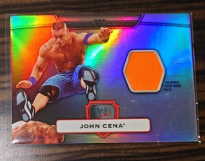 TOPPS PLATINUM 2010 WWE JOHN CENA AUTHENTIC EVENT-WORN RELIC