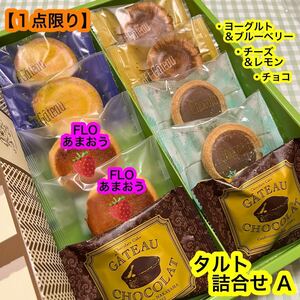 【送料無料】タルト詰合せＡ（10個）《フルーツ,あまおう,チョコ,ガトーショコラ》　焼菓子　　有名店アウトレット　人気商品　お買い得！