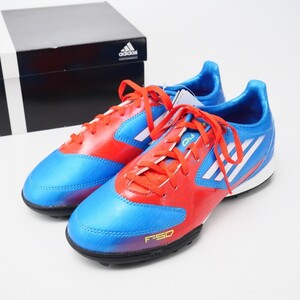 MH2357△《未使用》adidas アディダス*V24002*F10*サッカー/フットサル トレーニングシューズ 靴*レディース 23.5cm相当*ブルー×レッド