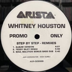 プロモ盤 WHITNEY HOUSTON / STEP BY STEP - REMIXES 2枚組12inch盤その他にもプロモーション盤 レア盤 人気レコード 多数出品。