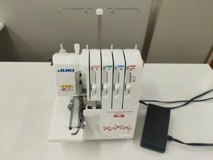 ★JUKI（ジューキ） 4本糸ロックミシン 【Model MO-114DN】 ☆通電・試し縫い確認済み☆ジャンク品☆1円スタート