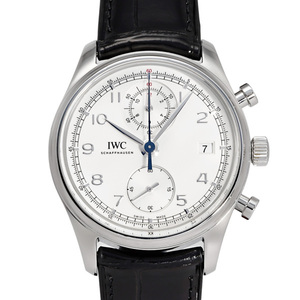 IWC ポルトギーゼ クロノグラフ クラシック IW390403 シルバー文字盤 中古 腕時計 メンズ