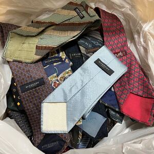 1円 1スタ HERMES CELINE BURBERRY GIVENCHY等 100点程度まとめ売り セット販売 業者 ハイブランド ノーブランド 大量 ネクタイ 