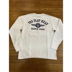 THE FLAT HEAD FLYINGWHEEL L/S TEE FN-THCL-202 WHT 46サイズ