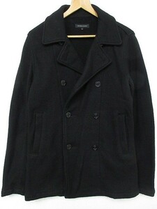 ◆/ シップス GENERAL SUPPLY ウールPコート ピーコート ジャケット 黒 Lサイズ ■管理番号L20811AWS19-190108-10-3