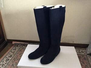 ロングブーツ CAVACAVA ザヴァザヴァ　ロングブーツ23.5cm 紺色