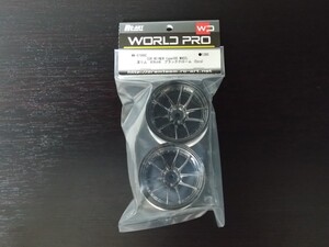 WW-0708BC WORLDPRO SSR REINER type10S WHEEL オフセット8（深リム）ブラッククローム (2pcs) RC-ART ラジコン ホイール