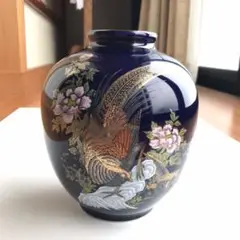 【おそらく有田焼】木仙窯 花鳥図 花瓶 花器 工芸品