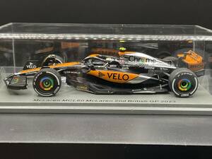 【VELO仕様】1/43 スパーク マクラーレンMCL60 2nd British GP 2023 #4 L.ノリス