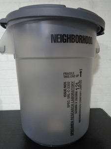 即決　新品 [NEIGHBORHOOD] SRL THOR / P-ROUND CONTAINER 12L ネイバーフッド コンテナ ゴミ箱 ガーデニング ダストボックス グレー