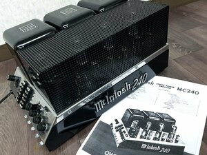 ▲McIntosh MC240 真空管パワーアンプ 管球式 マッキントッシュ▲