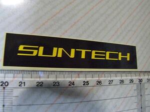 Suntech/サンテック！黒に黄文字ステッカー・シール☆