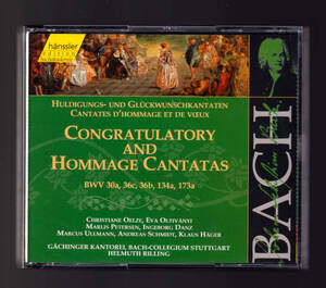 CD2枚組 表敬と祝賀のための世俗カンタータ集 「congratulatory & hommage cantatas」輸入盤 バッハ