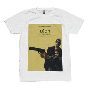 レオン 映画Tシャツ LEON マチルダ ジャンレノ 名作 ストリート系 デザインTシャツ おもしろTシャツ メンズ 半袖★tsr0576-wht-m