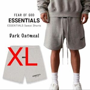 FOG Essentials エッセンシャルズショートパンツ　厚手リフレクティブハーフパンツダークオートミール(濃いグレー)サイズXL