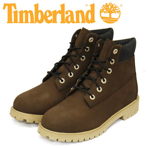 Timberland (ティンバーランド) A64FN 6in PREMIUM WP BOOTS 6インチプレミアムウォータープルーフブーツ レディース キッズ Dark Brown TB