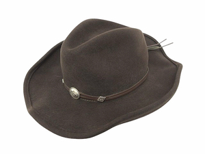 ステットソン STETSON ハット CRUSHABLE ウエスタンハット ウール USA製 ブラウン size MEDIUM