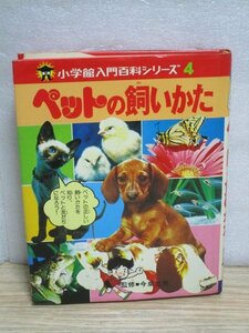 昭和54年■小学館入門百科シリーズ（4）「ペットの飼い方」今泉吉典監修　小動物/魚/小鳥/昆虫など